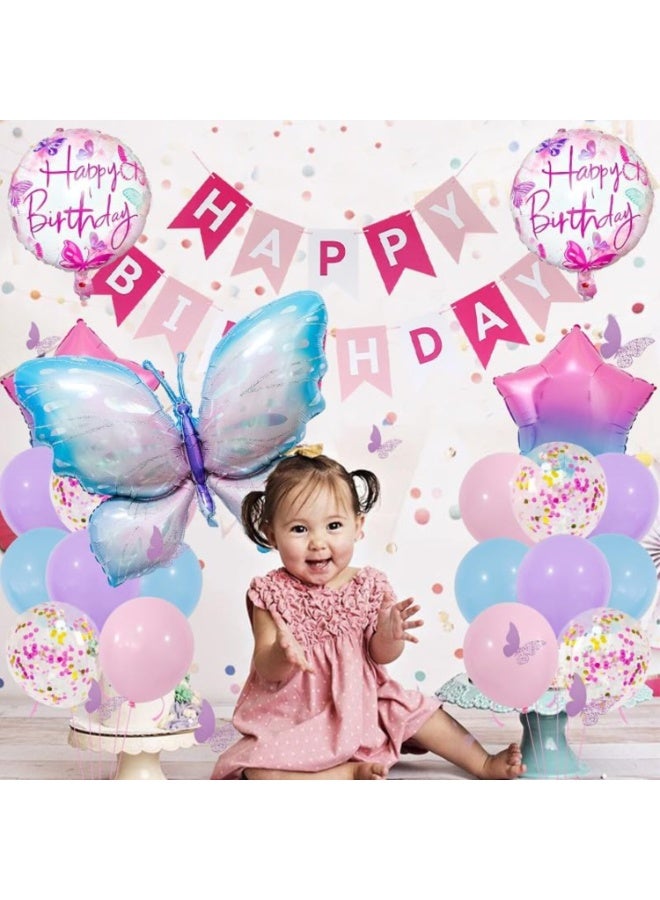 لينلي زينة حفلات أعياد الميلاد على شكل فراشات - Image 3